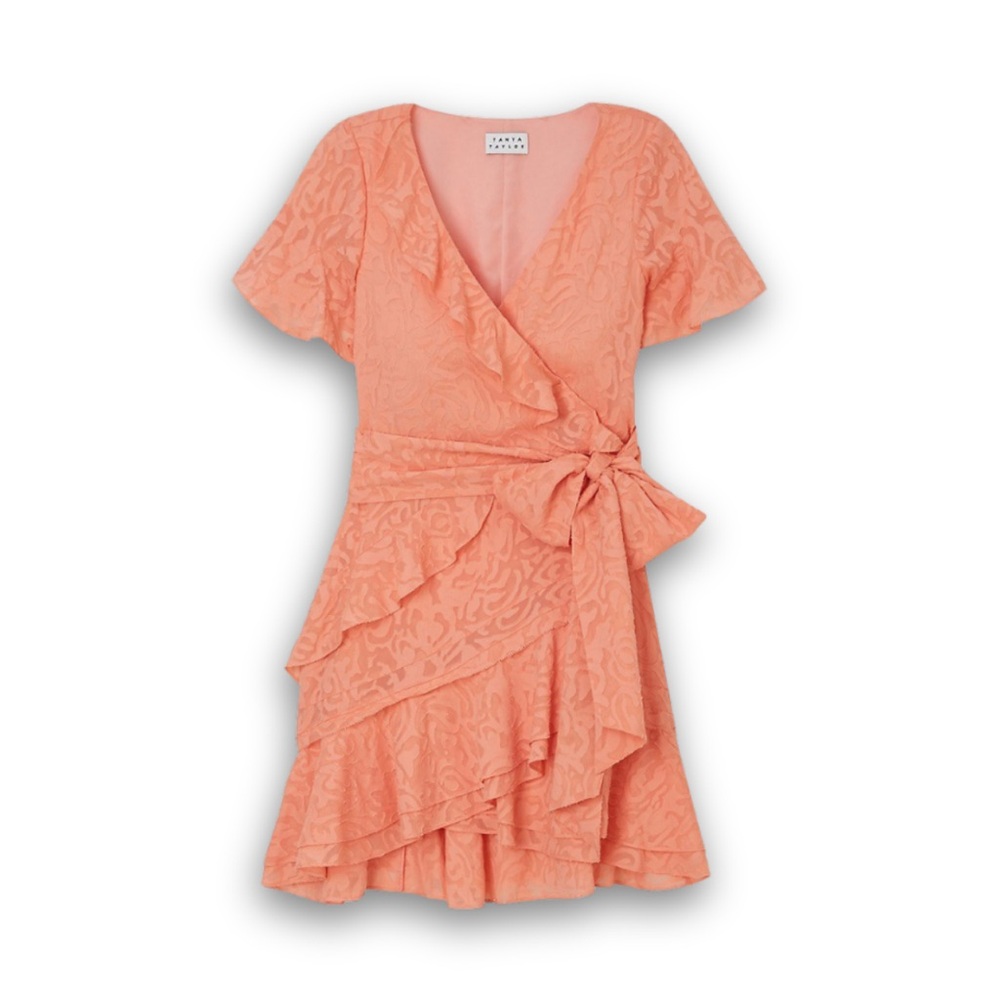 Tanya Taylor Silk Bianca Wrap Dress